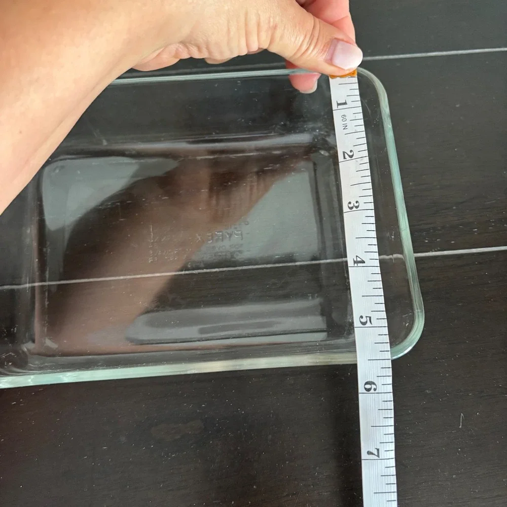 Pyrex C-210 Clear Glass Rectangular‎ Baking Dish 3 Cup 750mL Oven Microwave USA